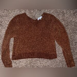 Cozy Brown Knit Sweater